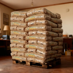 Palette de Pellets BIO ÉNERGIE  certifiés DIN Plus