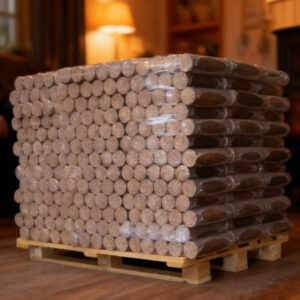 Palette de Bois Densifié Feuillus 1 tonne, 4 stères