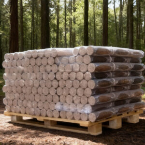 Alternative view of Palette de Bois Densifié Feuillus 1 tonne, 4 stères